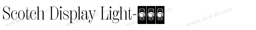 Scotch Display Light字体转换